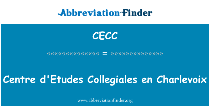 CECC: Centras d'Etudes Collegiales en Charlevoix