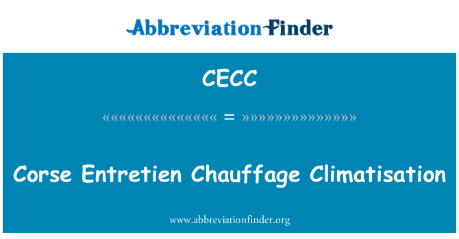 CECC: Corse Entretien Chauffage Climatisation