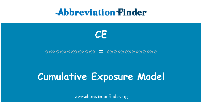 CE: Kumulativní expozice Model