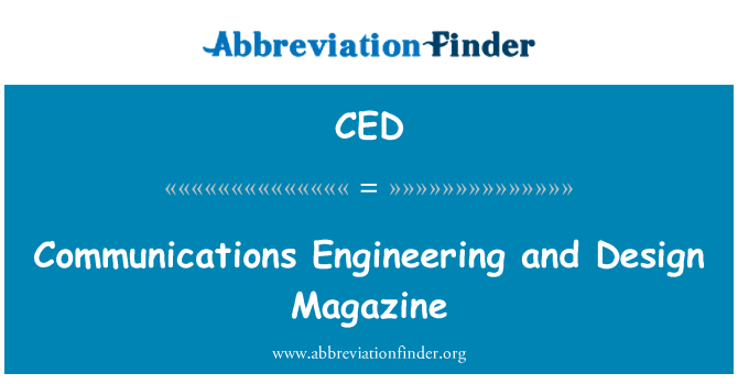 CED: Komunikační technika a Design Magazín