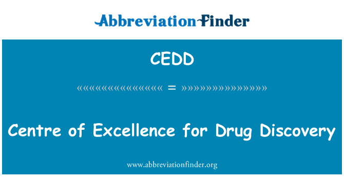 CEDD: Centre of Excellence for Drug Discovery