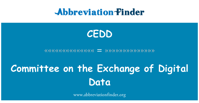 CEDD: Komite pertukaran Digital Data