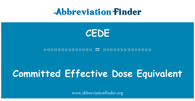 CEDE: Efektivna doza enakovredno