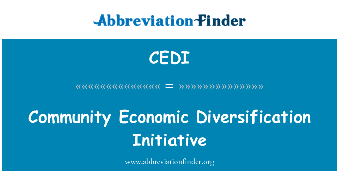 CEDI: Diversifikationen fællesskabsinitiativet