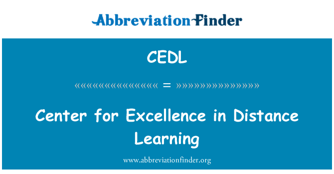 CEDL: Център за върхови постижения в дистанционно обучение