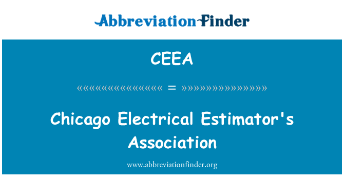 CEEA: Chicago elektrické odhad asociace