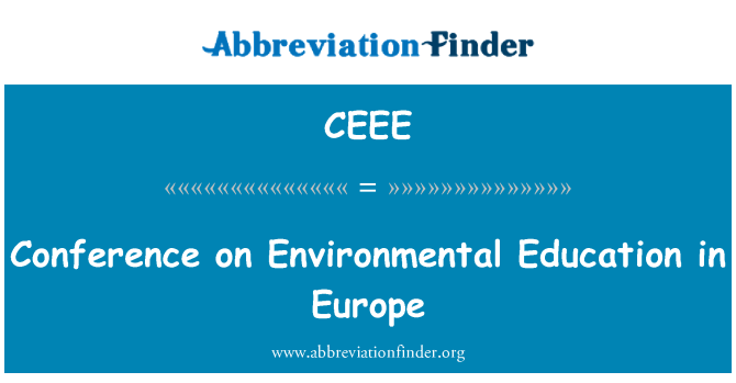 CEEE: Konferans sou edikasyon anviwònman an Ewòp