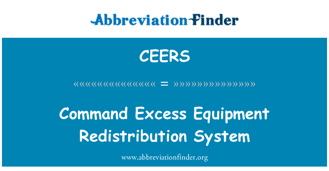 CEERS: Командата излишната оборудване преразпределение система