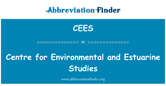 CEES: Centrum voor milieu- en estuariene Studies