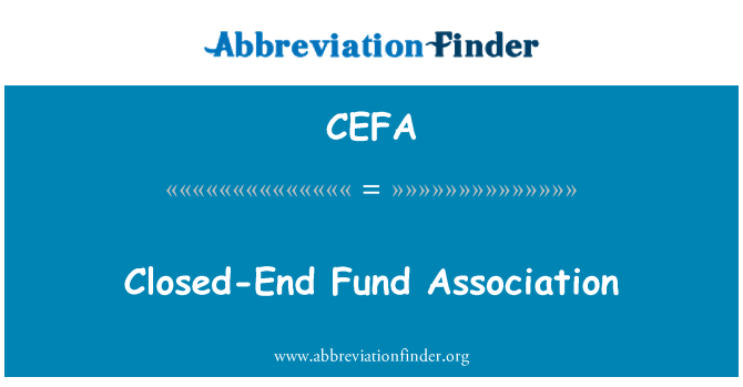 CEFA: Fèmen mouri Fund asosyasyon