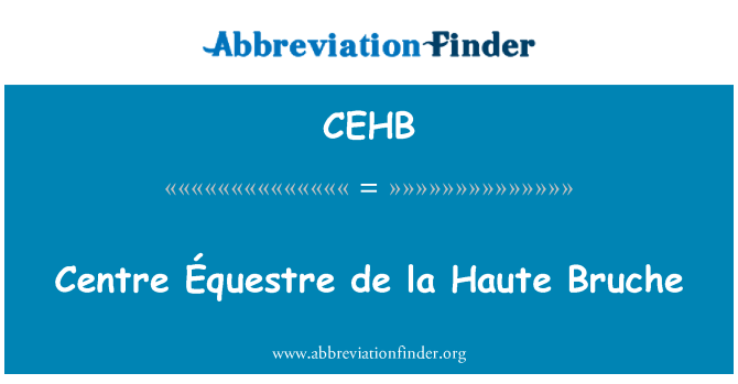 CEHB: Zentrum Équestre De La Haute-Bruche