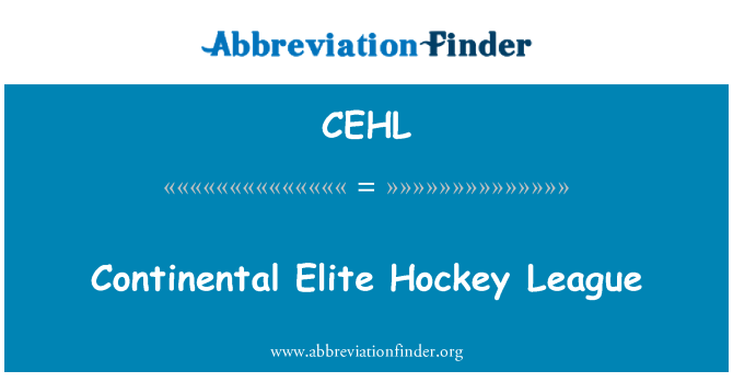 CEHL: Continentale Elite Hockey League