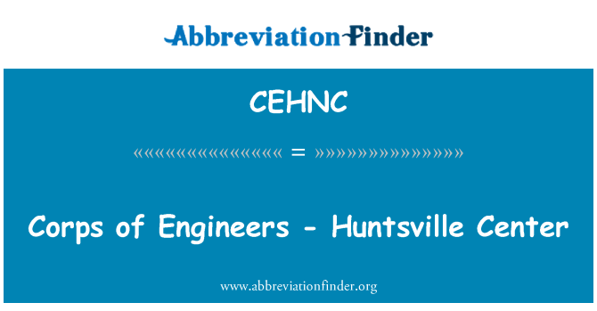 CEHNC: Corps of Engineers - Huntsville Center