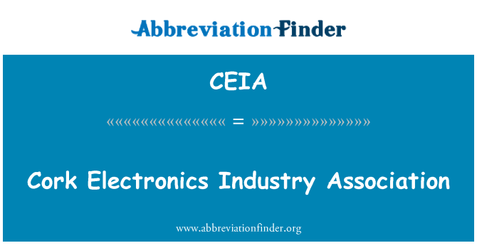 CEIA: Cork Electronics Industry Association