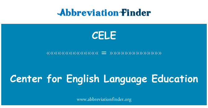 CELE: Center for German Language Education