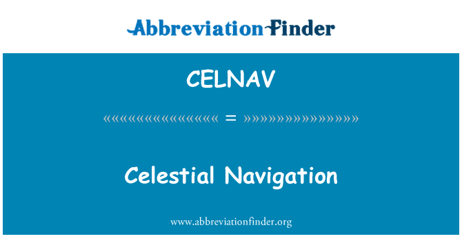 CELNAV: Αστρονομική ναυτιλία