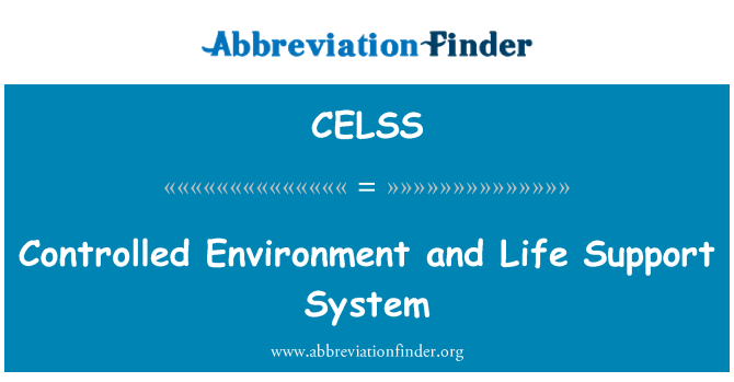 CELSS: Ambient controlat i sistema de suport de vida