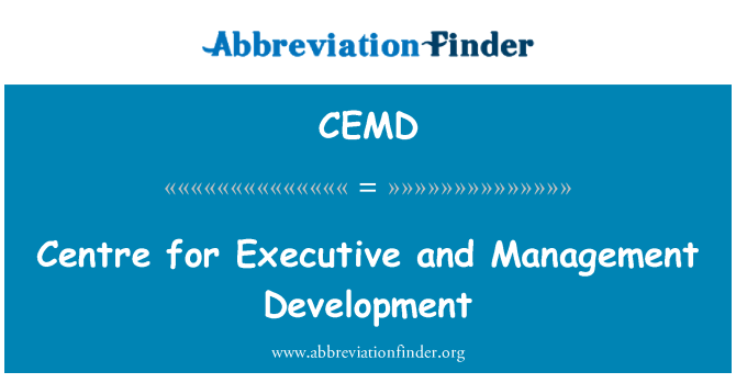 CEMD: Sant pou ekzekitif Et Gestion developman