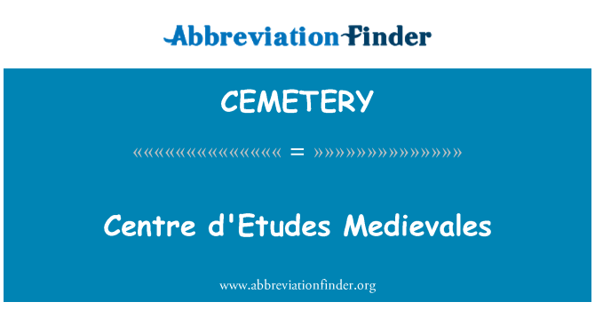 CEMETERY: مرکز d'Etudes مادیوالاس