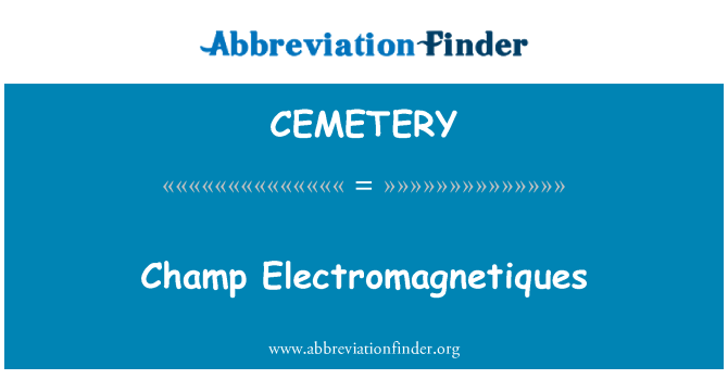 CEMETERY: 冠軍 Electromagnetiques