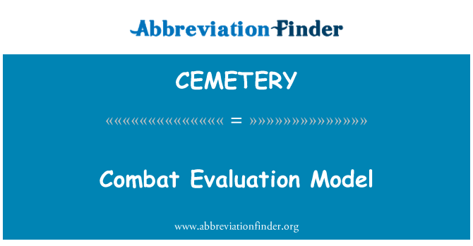 CEMETERY: Model evaluasi tempur