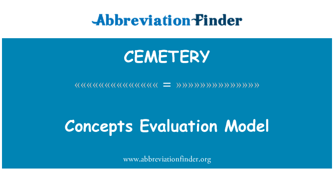 CEMETERY: Konsep Model evaluasi