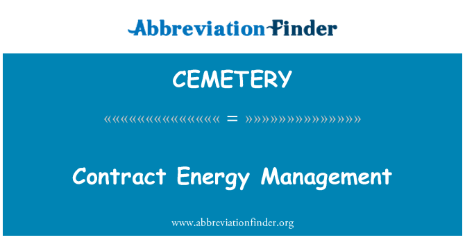 CEMETERY: Gestión de la energía del contrato