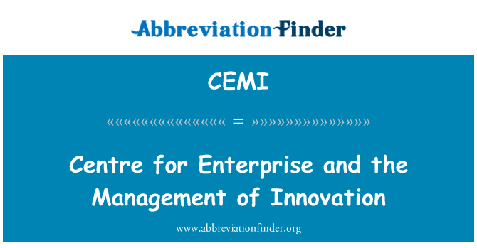 CEMI: Centrum för näringsliv och förvaltning av Innovation