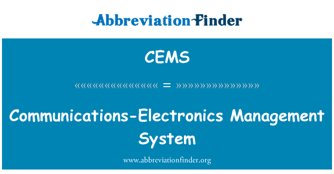 CEMS: Sistem pengurusan komunikasi-elektronik
