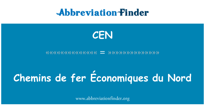 CEN: Chemins de fer Économiques du Nord