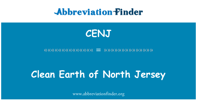 CENJ: Saubere Erde von North Jersey