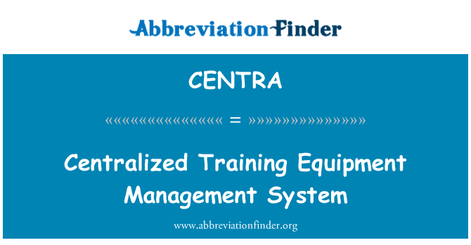 CENTRA: Centralizovaná školení systém správy zařízení