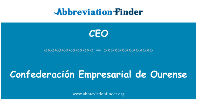 CEO: Confederación Empresarial de Ourense