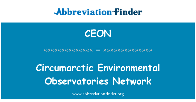 CEON: Xarxa d'observatoris ambientals Circumarctic