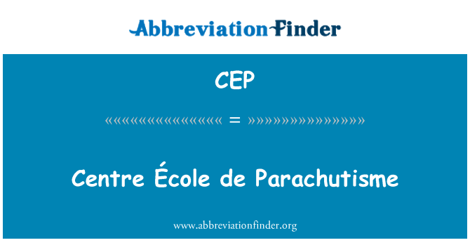 CEP: Ċentru École de Parachutisme