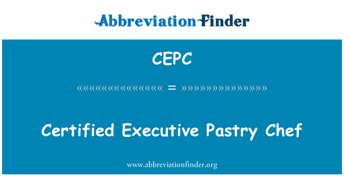 CEPC: Sertifisert Executive konditor