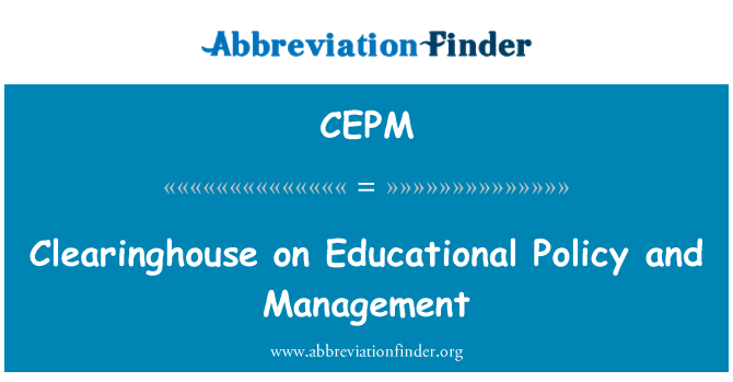 CEPM: Clearing House pada kebijakan pendidikan dan manajemen