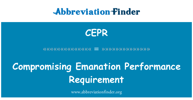 CEPR: اجرا کی کارکردگی ضرورت سمجھوتہ کر