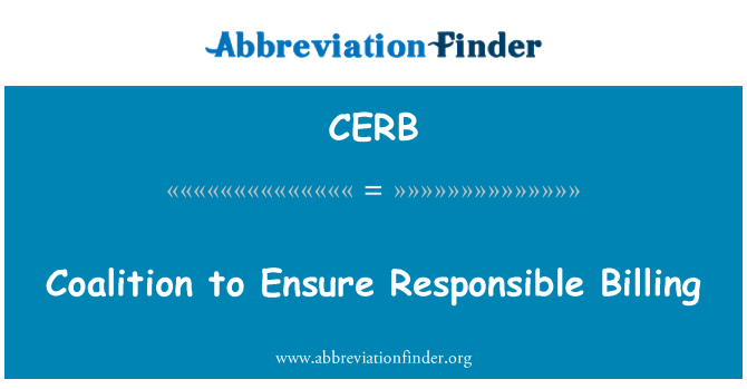 CERB: Coalition pour responsable facturation