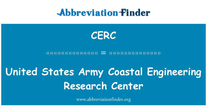 CERC: United States Army Coastal Engineering Research Center