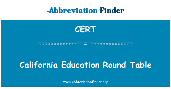 CERT: Edikasyon Californie bò tab la