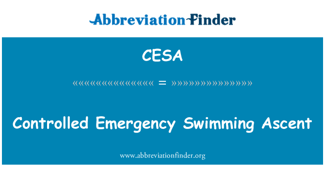 CESA: کنترل اضطراری شنا صعود