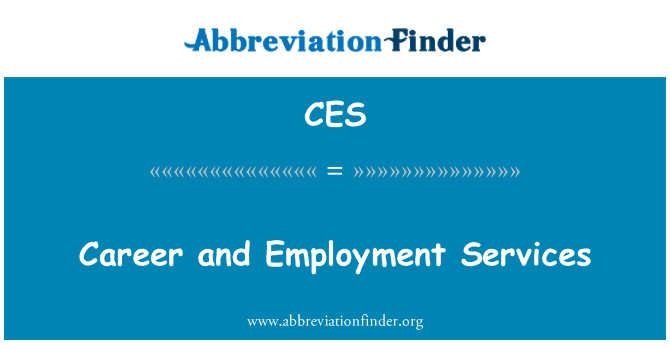 CES: 職業生涯和就業服務