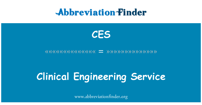 CES: کلینکل انجینئرنگ سروس