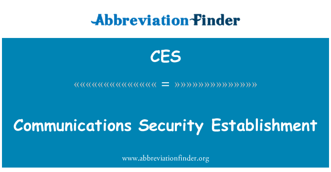 CES: Etablisman sekirite kominikasyon