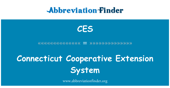 CES: Connecticut Cooperative Extension System