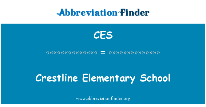CES: Crestline Elementary School