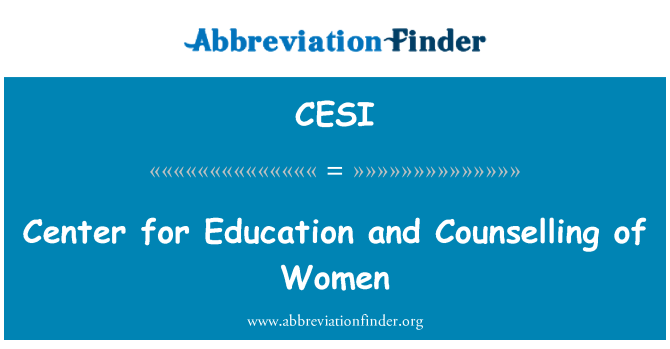 CESI: Pusat Pendidikan dan kaunseling wanita