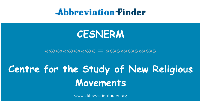 CESNERM: Zentrum für das Studium der neuen religiösen Bewegungen
