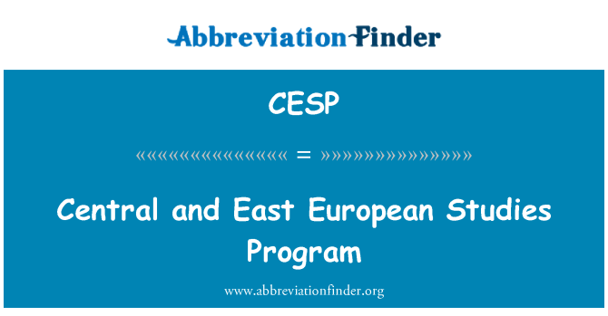 CESP: Il-programm tal-istudji ċentrali u tal-Lvant Ewropej